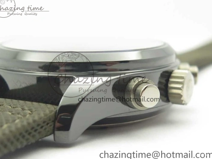 MIROTIME 0216 Classic PILOT IW389001 ZF 1:1 Best Edition Ceramic Case Green Dial on Green Nylon Strap A7750 (Function Same As Genuine) 7160